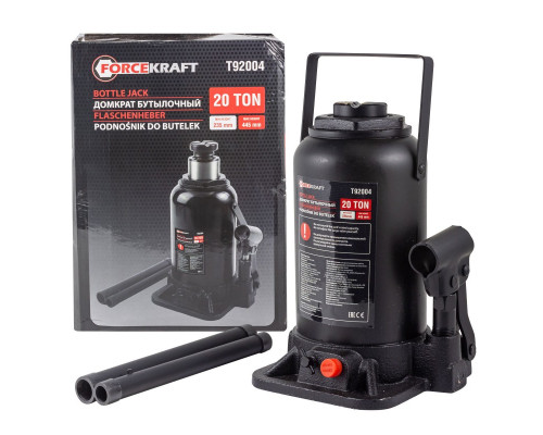 Домкрат бутылочный 20т FORCEKRAFT FK-T92004 MST