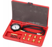Манометр для измерения давления масла, 0-7 бар, комплект адаптеров МАСТАК 120-20020C