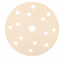 ylo-pads150815. Желтая мягкая промежуточная подложка HANKO 150х8 мм, 15 отверстий для дисков на нано-пленочной основе HAN FLEX