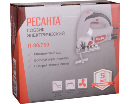 Электрический лобзик Ресанта Л-80/750 75/9/3 Электрический лобзик Ресанта Л-80/750 75/9/3
