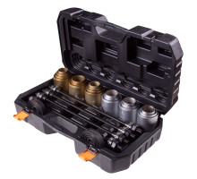 Набор оправок для монтажа и демонтажа сайлентблоков, кейс, 26 предметов AFFIX AF11020026C