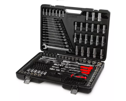 Набор ручных инструментов TECHNIC 216 предметов 1/2", 3/8", 1/4" RUNTEC RT-HT216T