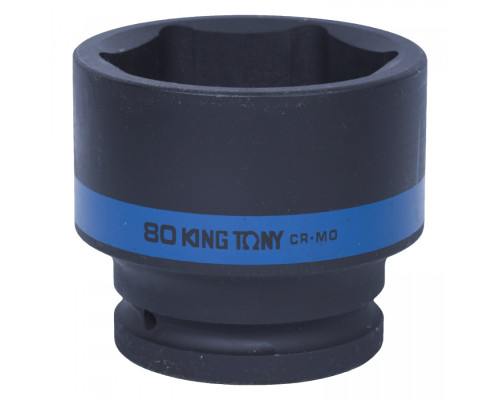 Головка торцевая ударная шестигранная 1", 80 мм KING TONY 853580M Головка торцевая ударная шестигранная 1", 80 мм KING TONY 853580M