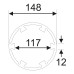 Головка ступичная для задней оси 6Т d=145мм L=160мм (MAN TGA) JTC