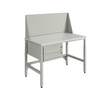 Стол антистатический (№122) Wave ESD120.ESD.110,  подвесной тумбой