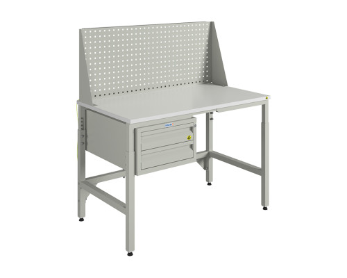 Стол антистатический (№122) Wave ESD120.ESD.110,  подвесной тумбой