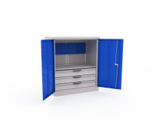 Шкаф инструментальный металлический, 1 полка, 3 ящика, 2 двери, 910х800х500 мм, ДВК ERGO 181/2 №3