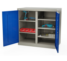 Шкаф инструментальный металлический, 5 полок, без ящиков, 2 двери, с перегородкой, 875х930х511 мм, MasterLine Wellmet MLST6-205000