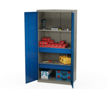 Шкаф инструментальный металлический, 3 полки, 2 ящика, 2 двери, 1875х930х511 мм, MasterLine Wellmet MLST14-030200