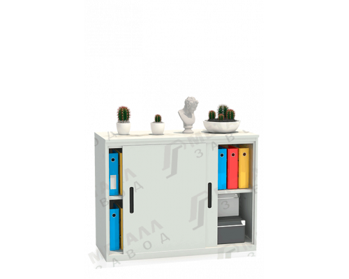 Шкаф-купе металлический архивный 880х1200х450 мм, Металл Завод ALS-8812