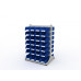 Стеллаж для пластиковых лотков двухсторонний, ДВК SORTEX 1500x1000x800.03
