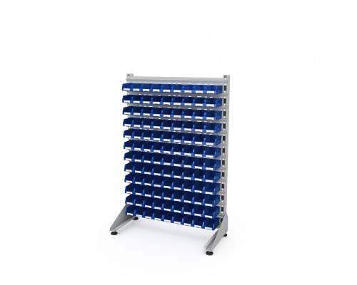 Стеллаж для пластиковых лотков односторонний, ДВК SORTEX 1500x1000x450.01 Стеллаж для пластиковых лотков односторонний, ДВК SORTEX 1500x1000x450.01
