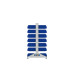 Стеллаж для пластиковых лотков двухсторонний, ДВК SORTEX 1500x1000x800.03
