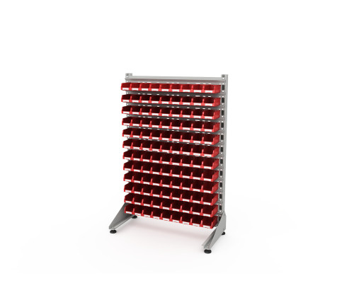 Стеллаж для пластиковых лотков односторонний, ДВК SORTEX 1500x1000x450.01 Стеллаж для пластиковых лотков односторонний, ДВК SORTEX 1500x1000x450.01