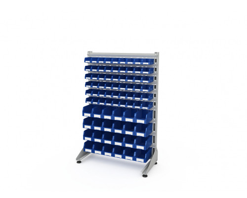 Стеллаж для пластиковых лотков односторонний, ДВК SORTEX 1500x1000x450.04 Стеллаж для пластиковых лотков односторонний, ДВК SORTEX 1500x1000x450.04