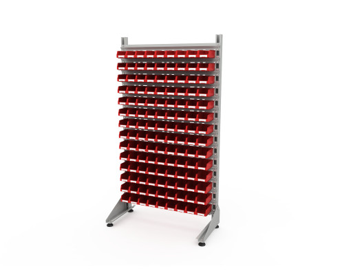 Стеллаж для пластиковых лотков односторонний, ДВК SORTEX 1800x1000x450.01 Стеллаж для пластиковых лотков односторонний, ДВК SORTEX 1800x1000x450.01
