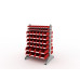 Стеллаж для пластиковых лотков двухсторонний, ДВК SORTEX 1500x1000x800.06
