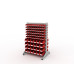 Стеллаж для пластиковых лотков двухсторонний, ДВК SORTEX 1500x1000x800.04