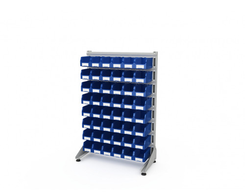 Стеллаж для пластиковых лотков односторонний, ДВК SORTEX 1500x1000x450.02 Стеллаж для пластиковых лотков односторонний, ДВК SORTEX 1500x1000x450.02