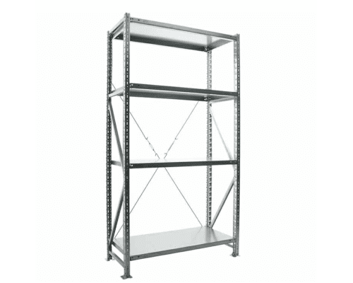 Стеллаж MS U 2000x1200x500/4, оцинкованная сталь, 4 полки Стеллаж MS U 2000x1200x500/4, оцинкованная сталь, 4 полки