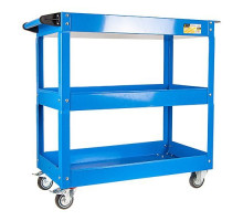 Тележка инструментальная открытая с 3 полками, с навесным лотком и держателем отверток FORSAGE F-1141343A