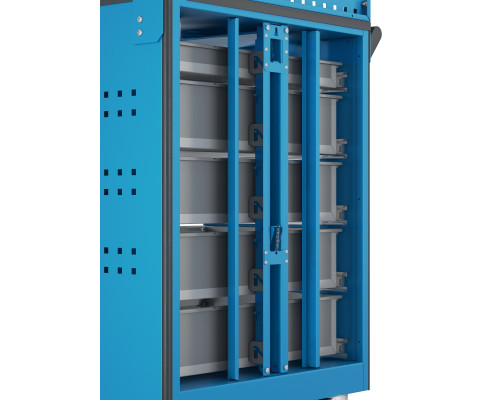 Тележка инструментальная с 7 ящиками с экраном, 808x780x490 мм, Werstakoff TNC 795.7-1 Тележка инструментальная с 7 ящиками с экраном, 808x780x490 мм, Werstakoff TNC 795.7-1