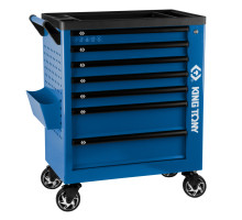 Тележка инструментальная, 7 выдвижных ящиков, "PROFESSIONAL", синяя KING TONY 87G38-7B-B