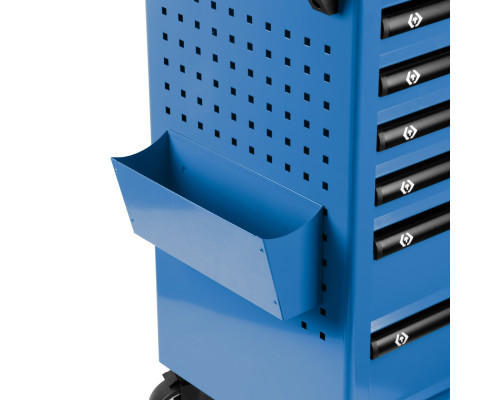 Тележка инструментальная, 7 выдвижных ящиков, "PROFESSIONAL", синяя KING TONY 87G38-7B-B
