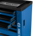 Тележка инструментальная, 7 выдвижных ящиков, "PROFESSIONAL", синяя KING TONY 87G38-7B-B