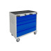 Тележка инструментальная с 4 ящиками, синяя, ПРАКТИК WDS-4
