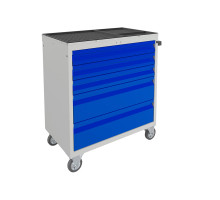 Тележка инструментальная с 5 ящиками, синяя, ПРАКТИК WDS-5