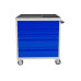 Тележка инструментальная с 5 ящиками, синяя, ПРАКТИК WDS-5