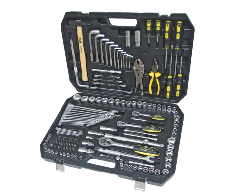 Набор инструмента ЭВРИКА 1/4"&3/8"&1/2", DR, 6-гранный, 142 предмета ER-80142 Набор инструмента ЭВРИКА 1/4"&3/8"&1/2", DR, 6-гранный, 142 предмета ER-80142