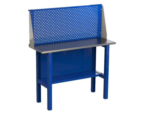 Верстак слесарный металлический бестумбовый с экраном, 1200 мм, GRANIT 12.P Верстак слесарный металлический бестумбовый с экраном, 1200 мм, GRANIT 12.P