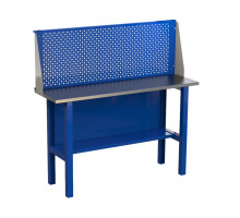 Верстак слесарный металлический бестумбовый с экраном, 1400 мм, GRANIT 14.P Верстак слесарный металлический бестумбовый с экраном, 1400 мм, GRANIT 14.P