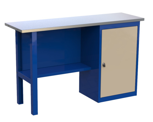 Верстак слесарный металлический однотумбовый, 1400 мм, GRANIT 14.0 Верстак слесарный металлический однотумбовый, 1400 мм, GRANIT 14.0