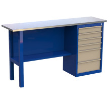 Верстак слесарный металлический однотумбовый, 1600 мм, GRANIT 16.6 Верстак слесарный металлический однотумбовый, 1600 мм, GRANIT 16.6