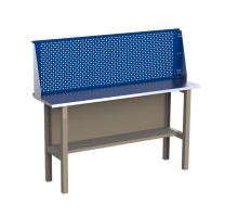 Стол верстак слесарный металлический бестумбовый, с экраном, 1600 мм, CompactLine, Wellmet CL1600P Стол верстак слесарный металлический бестумбовый, с экраном, 1600 мм, CompactLine, Wellmet CL1600P