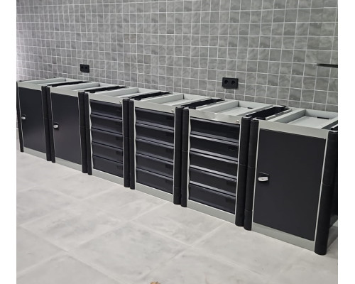 Стол верстак слесарный металлический с тумбой с дверью, с экраном, 1600 мм, ПРАКТИК PROFI M № 607 Стол верстак слесарный металлический с тумбой с дверью, с экраном, 1600 мм, ПРАКТИК PROFI M № 607